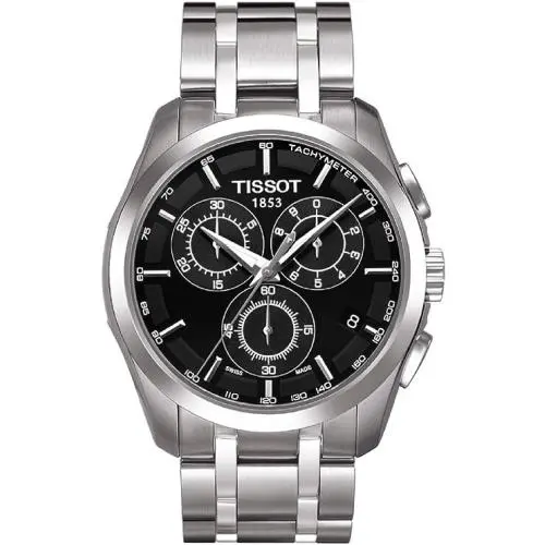 Couturier Chronograph Black Dial Men`s Watch T035.617.11.051.00 by Tissot