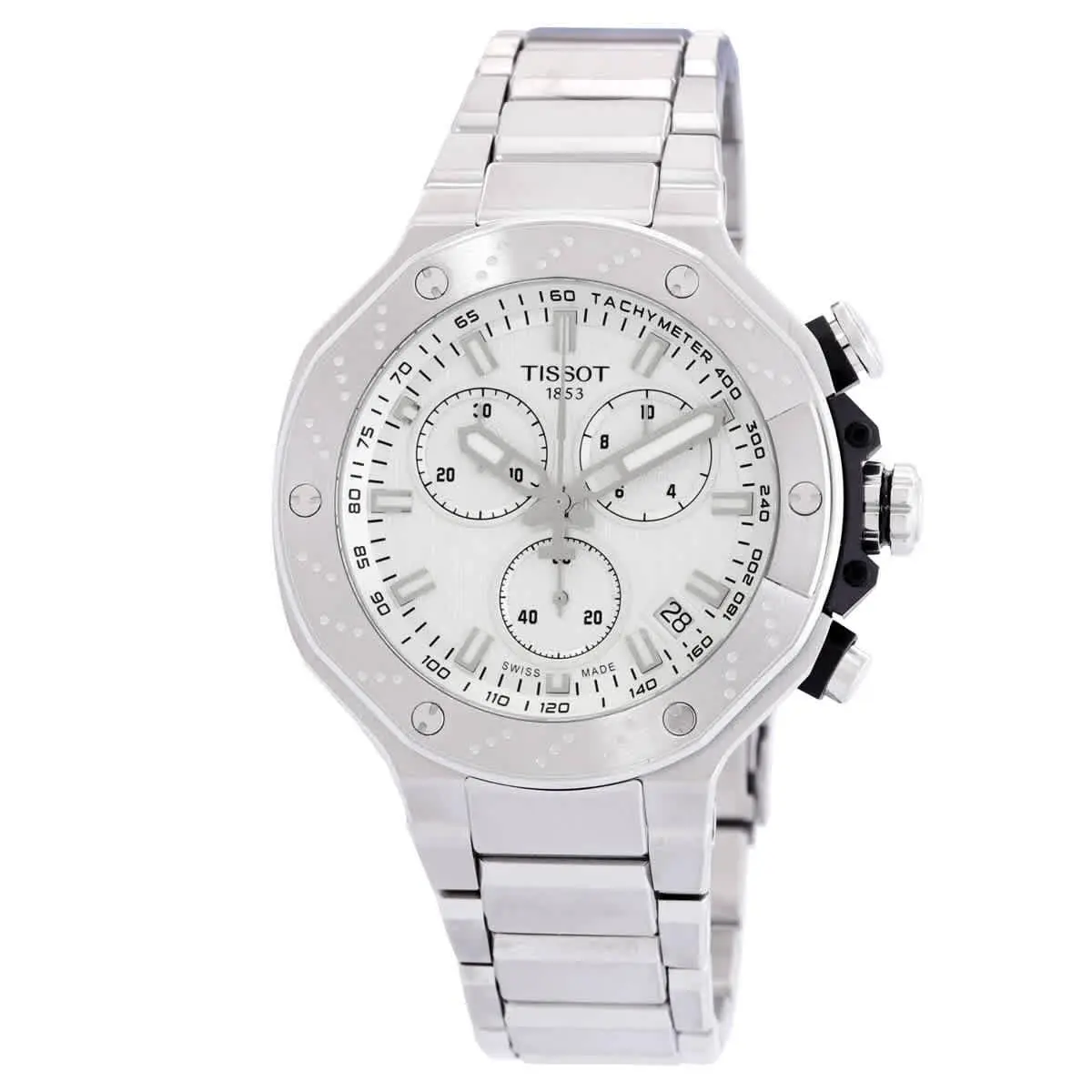 T-race Chronograph Quartz Silver Dial Men`s Watch T1414171103100 by Tissot