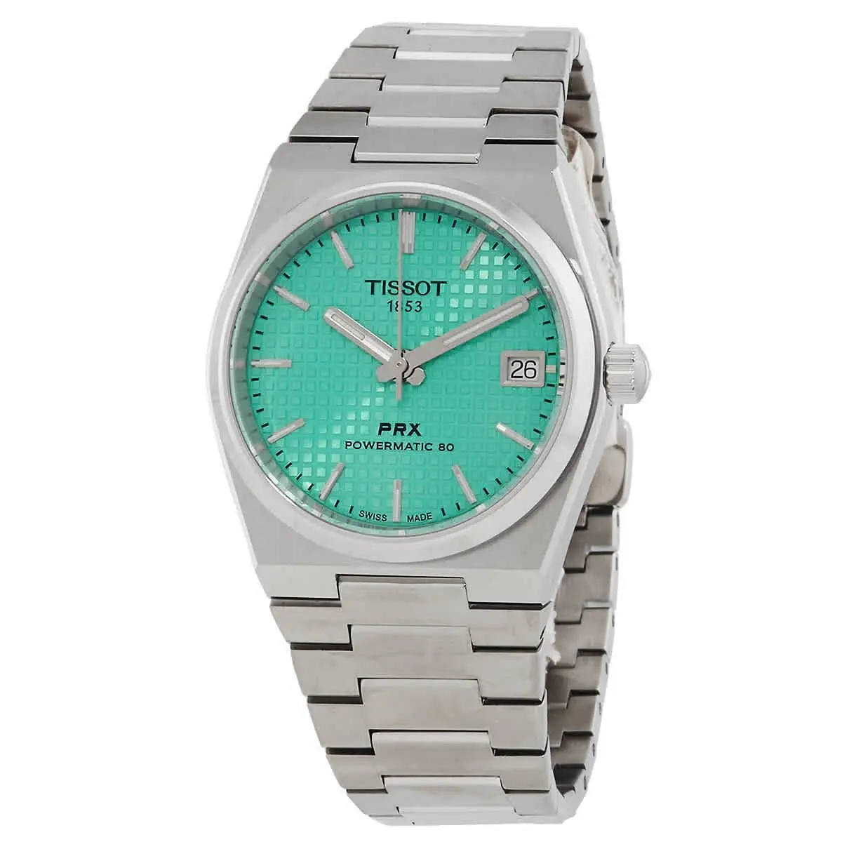 T-classic Automatic Green Dial Unisex Watch T1372071109101 by Tissot