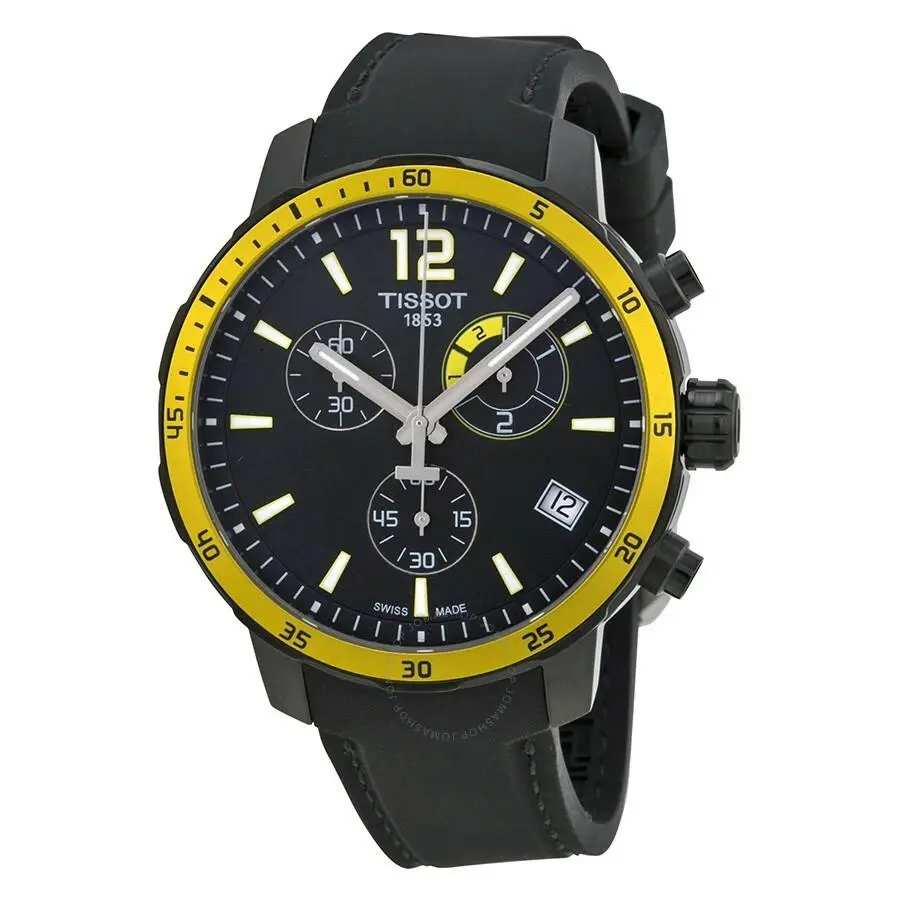 Tissot Quickster World Cup Men`s Watch T095.449.37.057.00 - Face: Black, Yellow, Band: Black