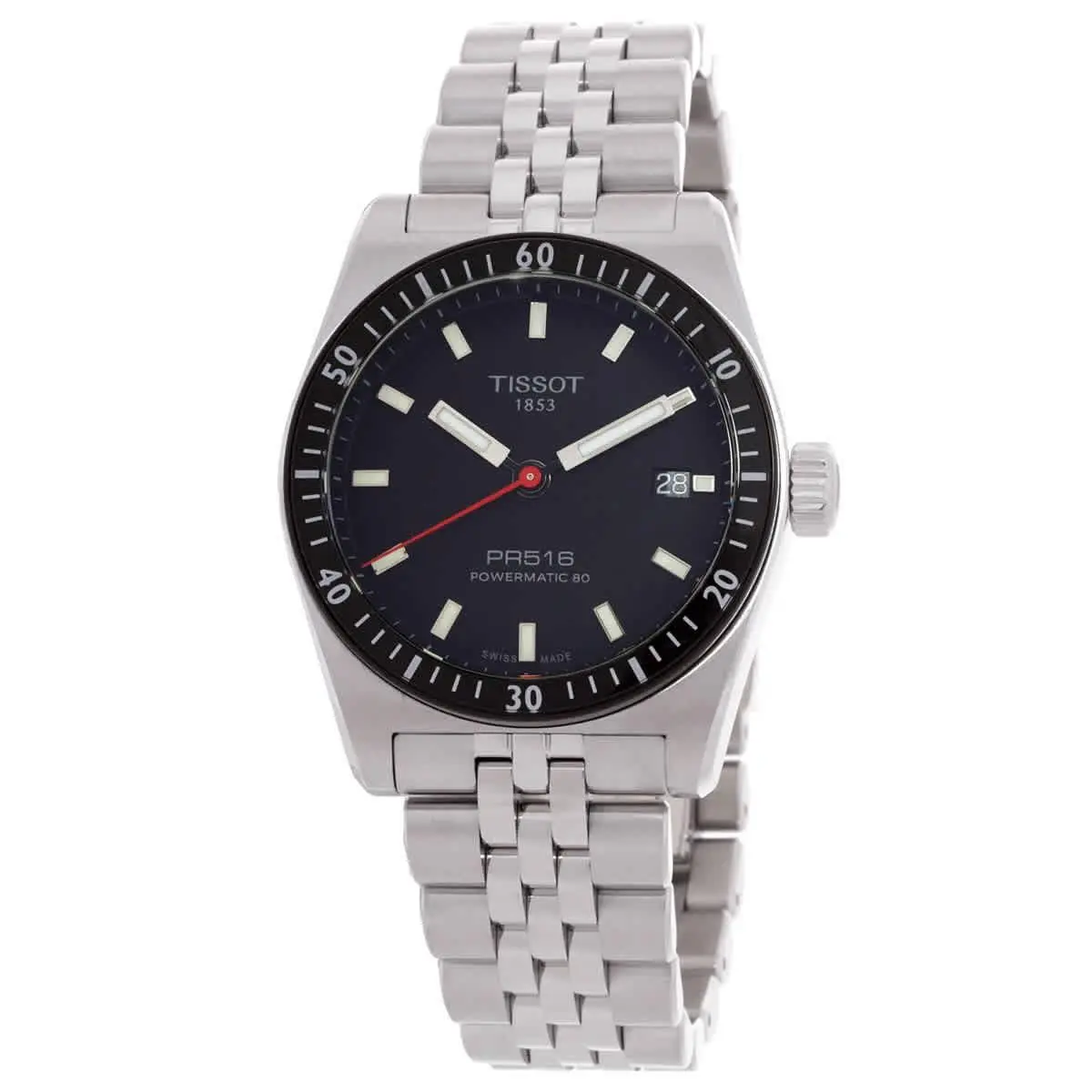 PR516 Powermatic 80 Automatic Black Dial Men`s Watch T1494071105100 by Tissot