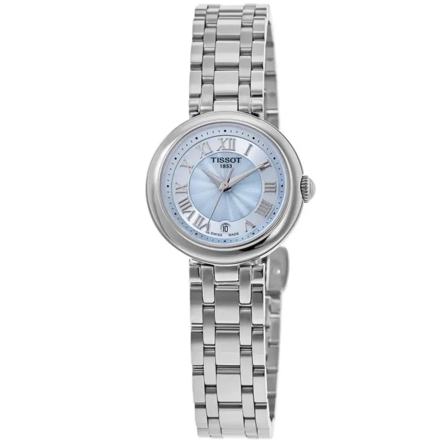 Tissot Bellissima 26mm Blue Mother of Women`s Watch T126.010.11.133.00 - Face: Blue, Dial: Blue, Band: Silver