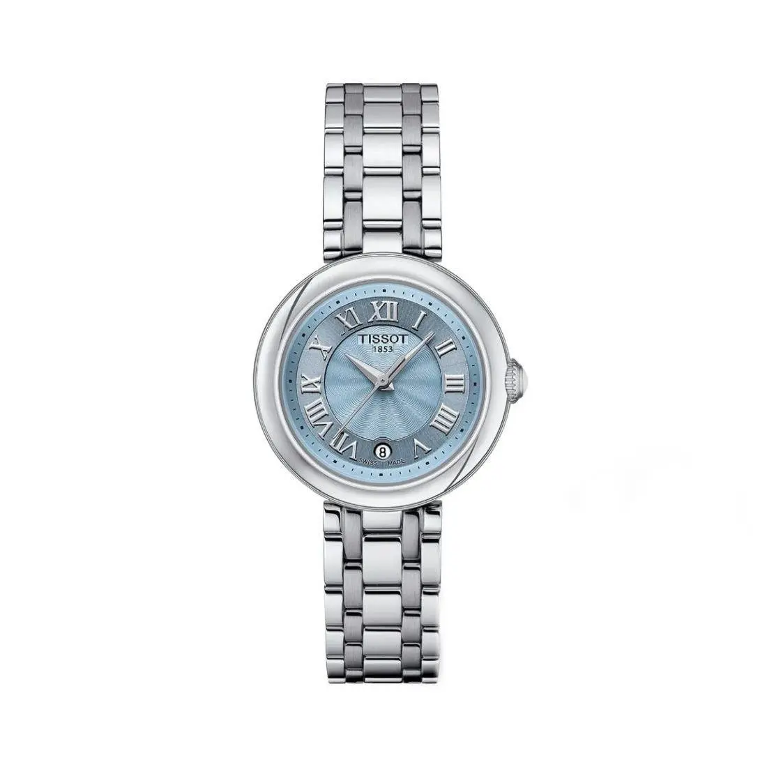 Tissot Bellissima (t-lady) Bellissima T-lady Women`s Blue Mop Dial Quartz Watch T126.010.11.133.00 - Face: Blue, Dial: Blue, Band: Silver