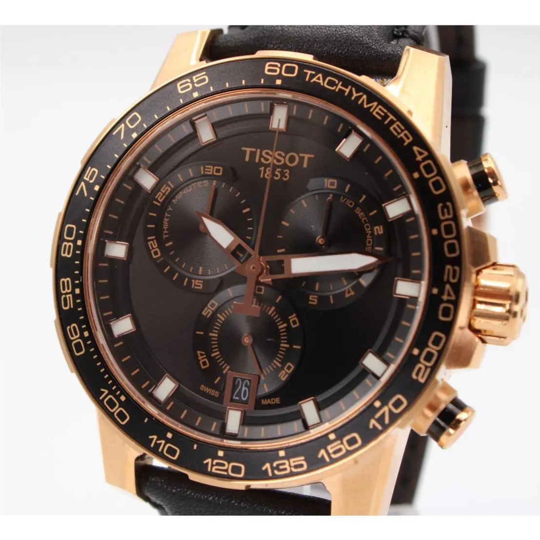 Tissot Supersport Chrono T125.617.36.051.00 Black Dial Men`s Watch 45.5mm