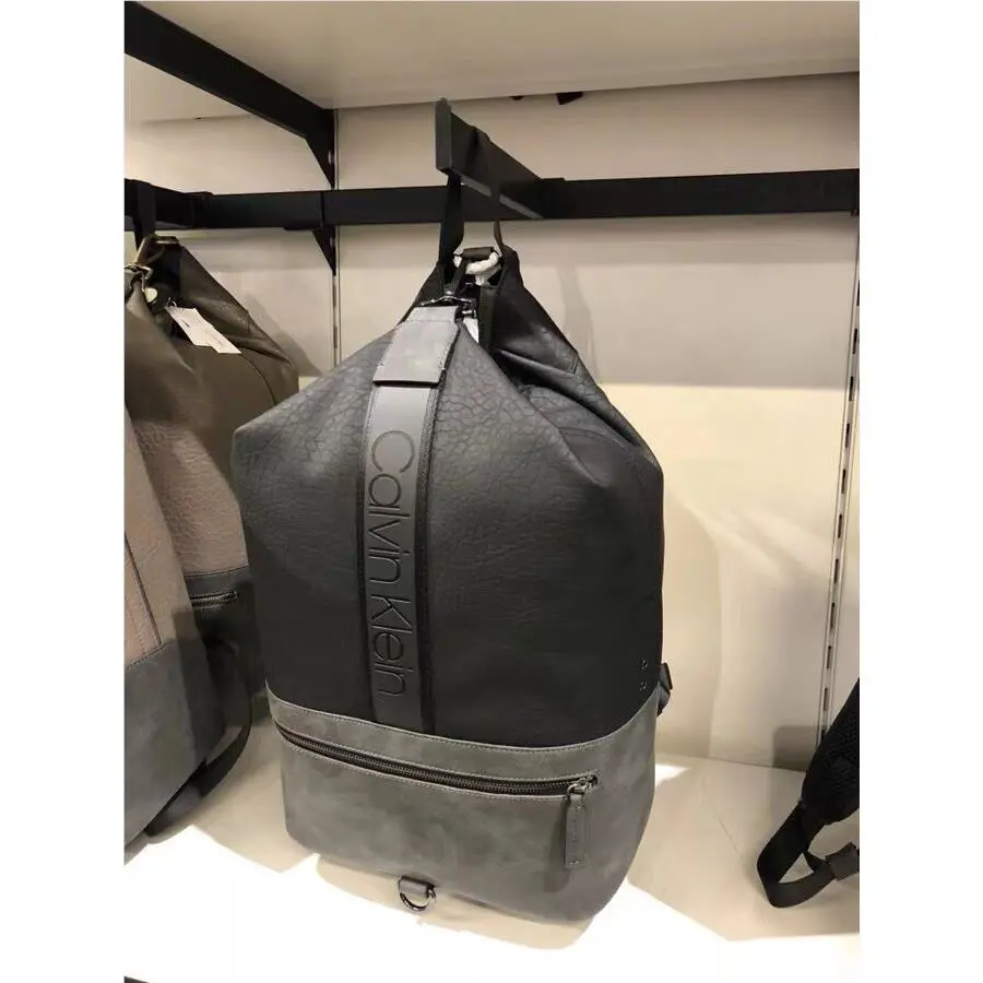 w Tag Calvin Klein Men Man Made Leather Backpack Sport Suck