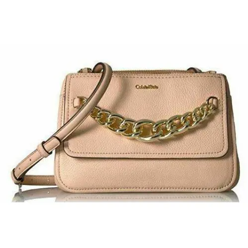 Calvin Klein Intimate Crossbody Shoulder Bag - Exterior: nude
