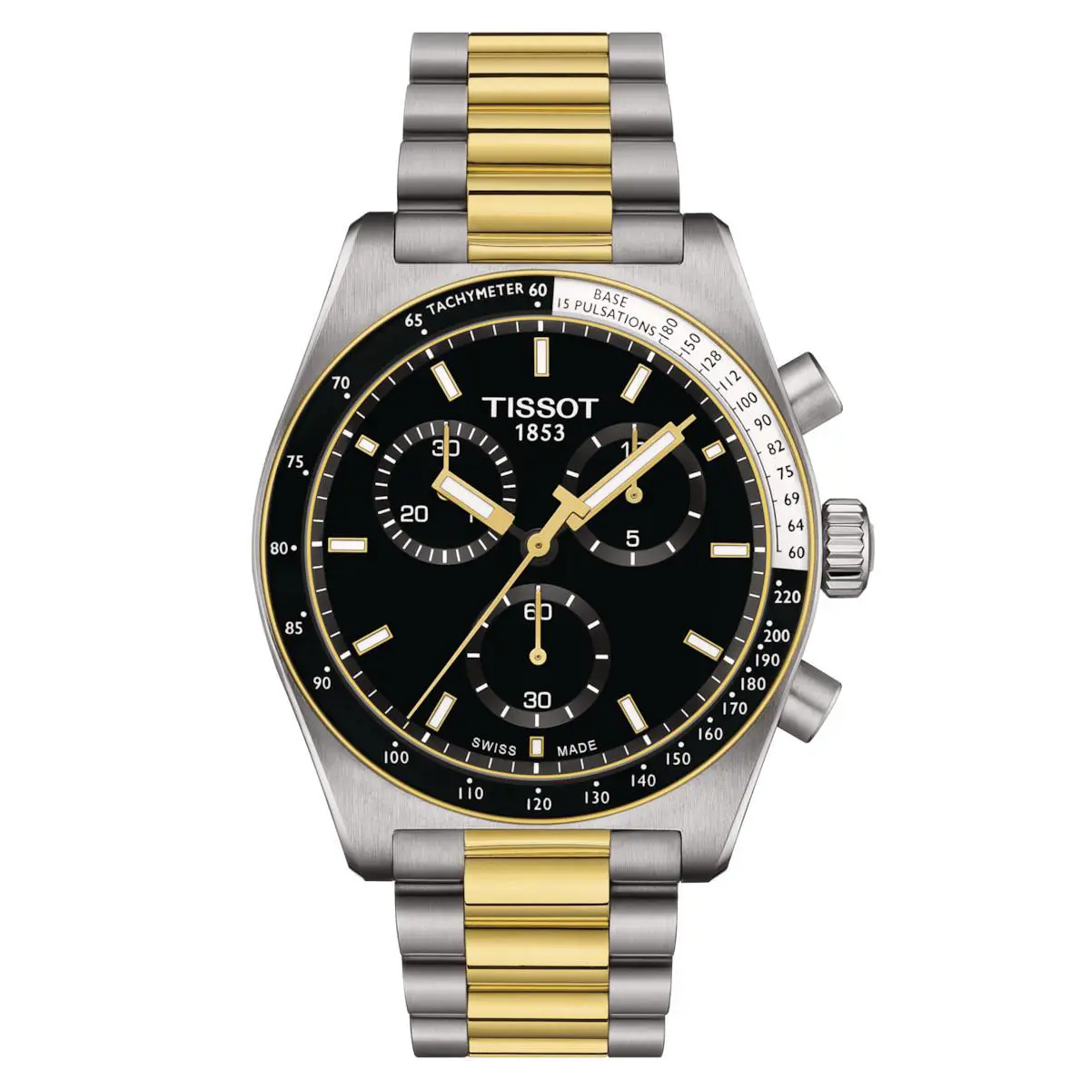Tissot PR516 Chronograph Black Dial Steel Men`s Watch T1494172205100