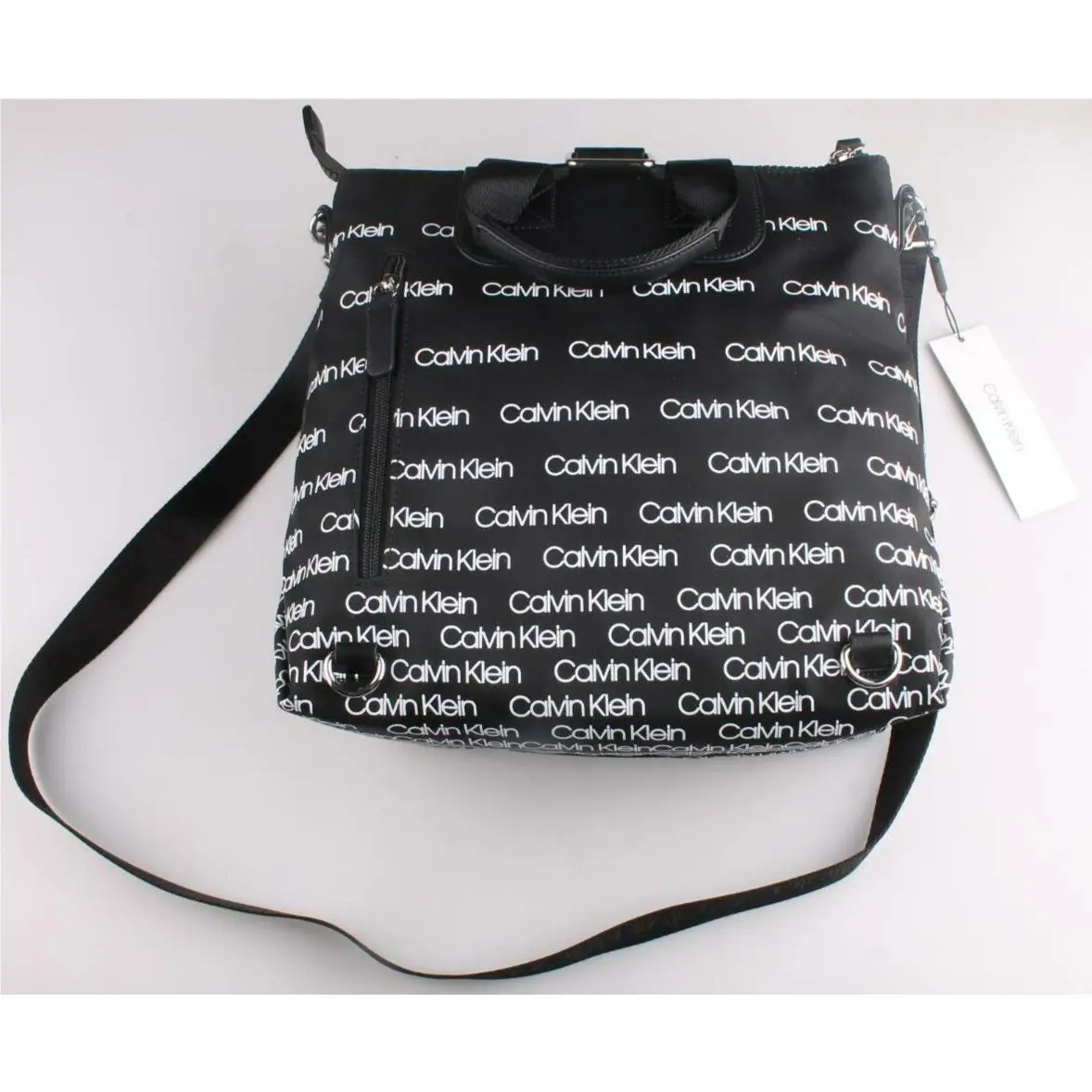 Calvin Klein Black N-lane H9AKE9ER Monogram Shoulder Bag