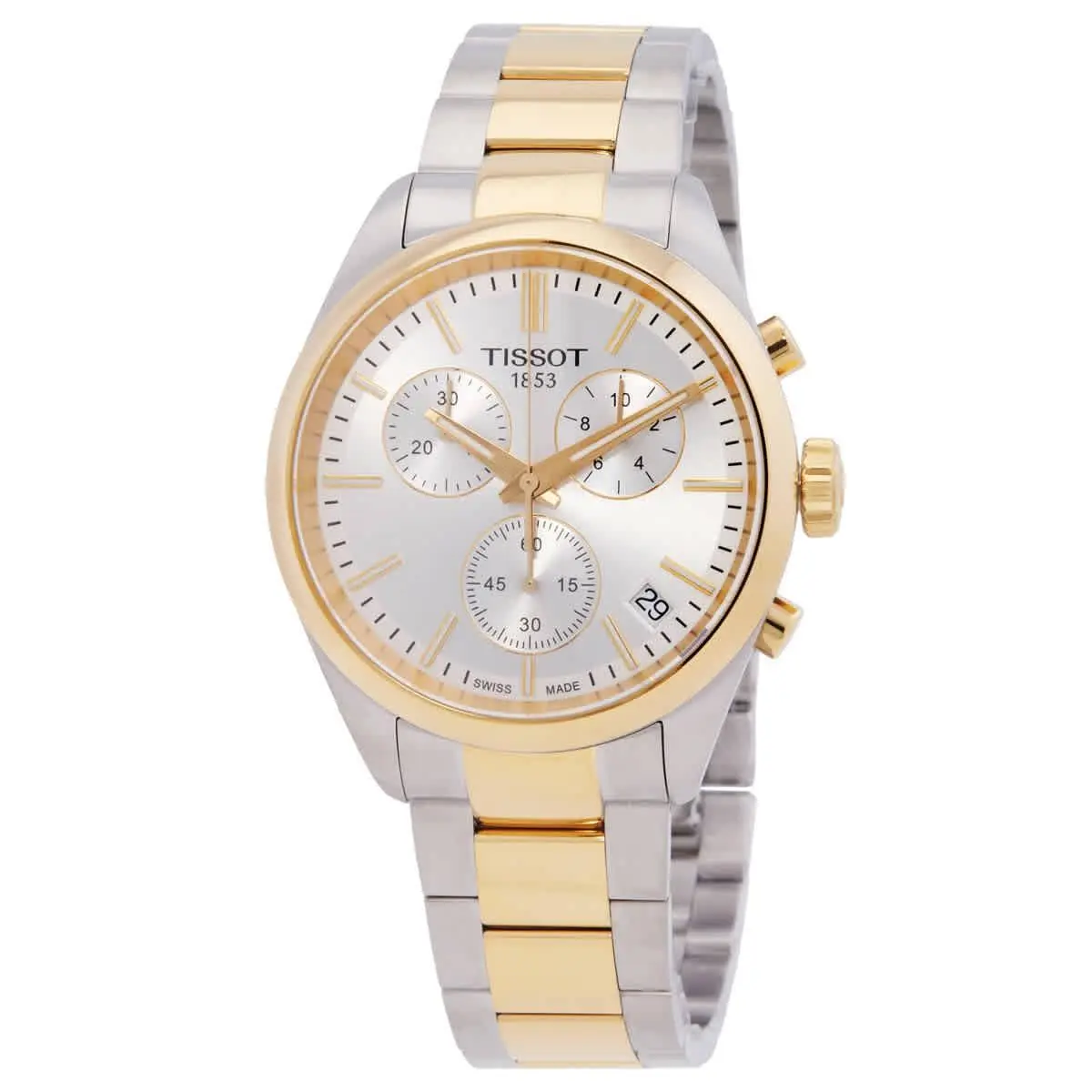 Tissot PR 100 Chronograph Quartz Silver Dial Men`s Watch T1504172203100