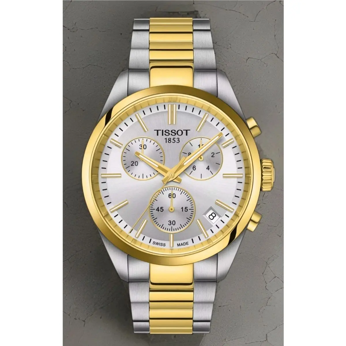 PR 100 Chronograph Two-toned Men`s 40mm Watch T150.417.22.031.00 by Tissot