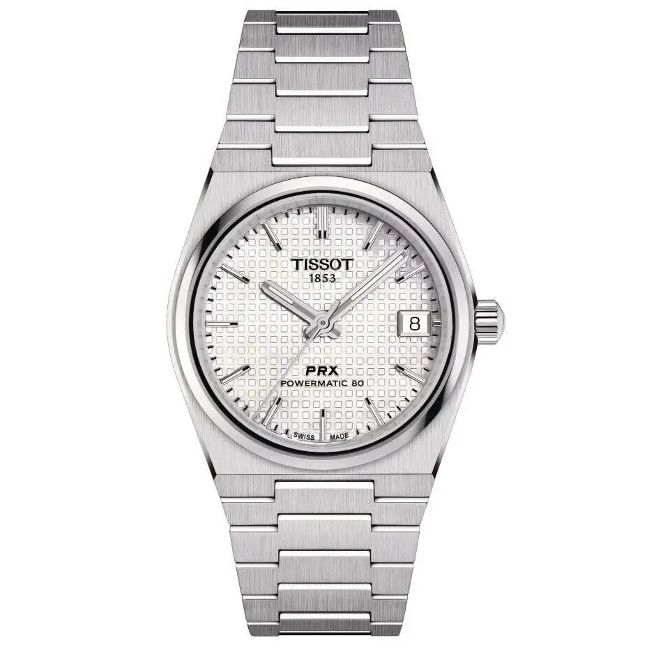 Prx Powermatic Auto White Unisex Watch T1372071111100 Fedex 2DAY by Tissot
