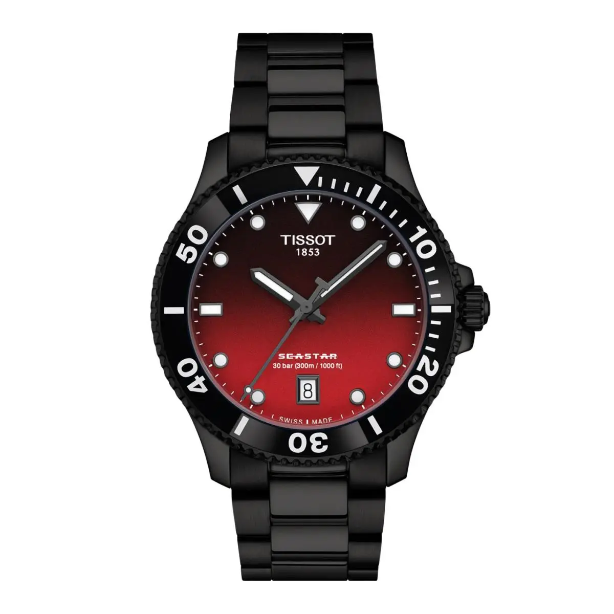 Tissot T120.410.33.421.00 Seastar 1000 Black Pvd Steel 40 mm Quartz Wrist Watch