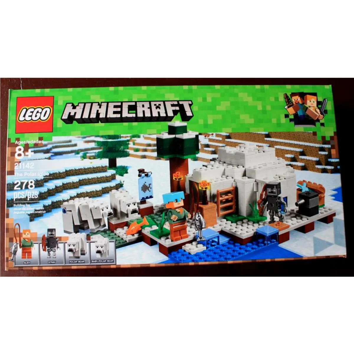 Lego 21142 The Polar Igloo Minecraft Nisb Retired