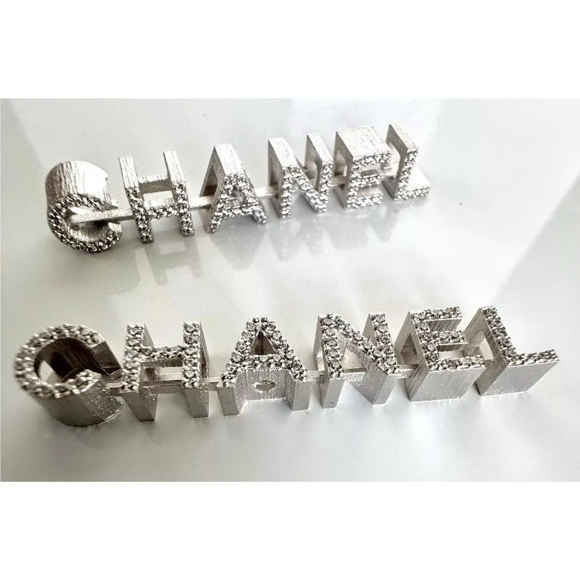 Chanel CH 4284B Sunglasses Silver Replacement Side Temple Logos 1-Pair