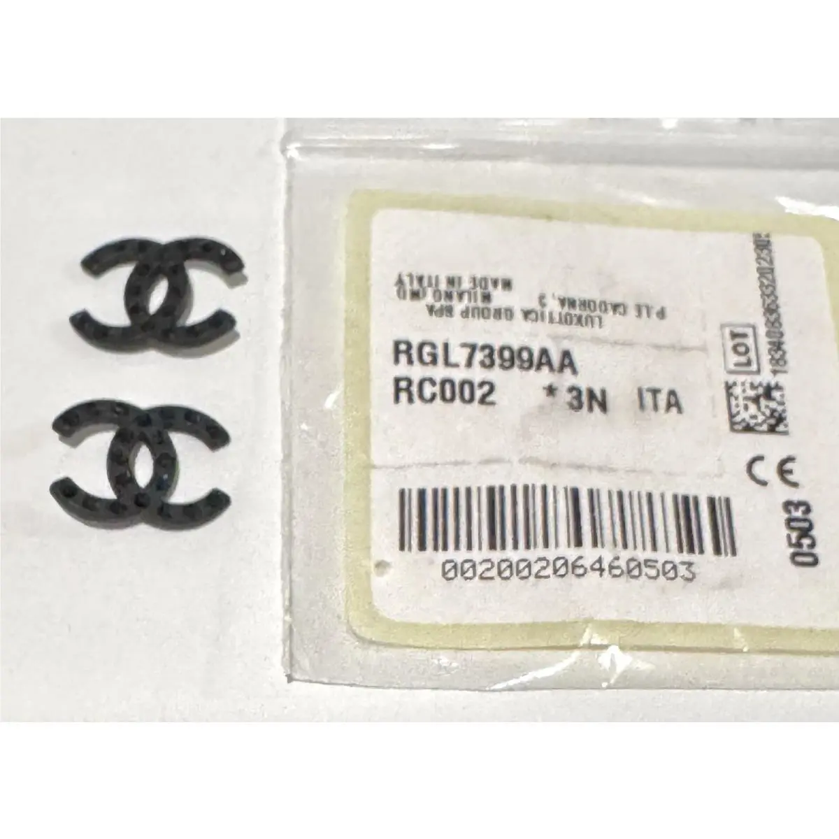 Chanel CH 5497-B Sunglasses Black Replacement Temple Side Logos 1-Pair