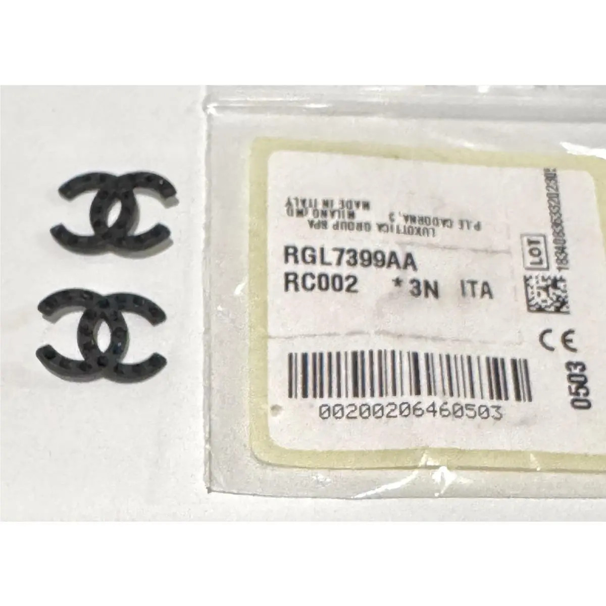 Chanel CH 5497-B Sunglasses Black Replacement Temple Side Logos 1-Pair