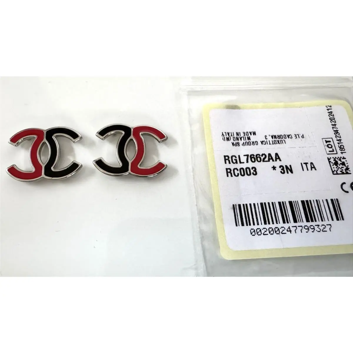 Chanel CH 5525 Sunglasses Replacement Temples Side Logo Red/black