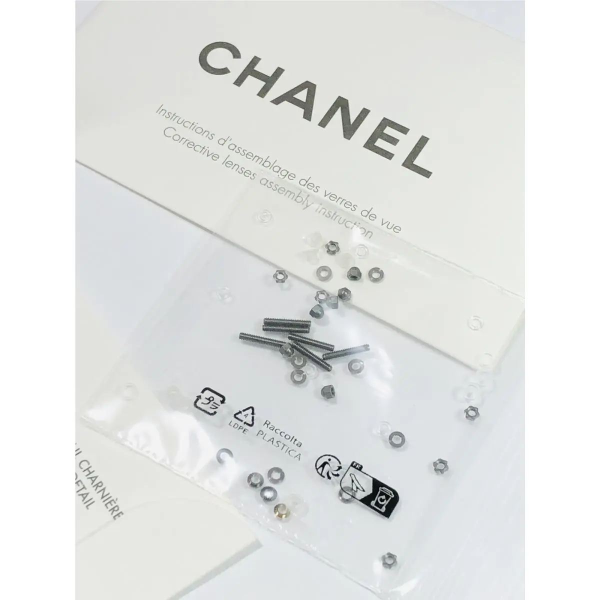 CH 4287T Sunglasses Gunmetal Replacement Mounting Lenses Screws Kit by Chanel