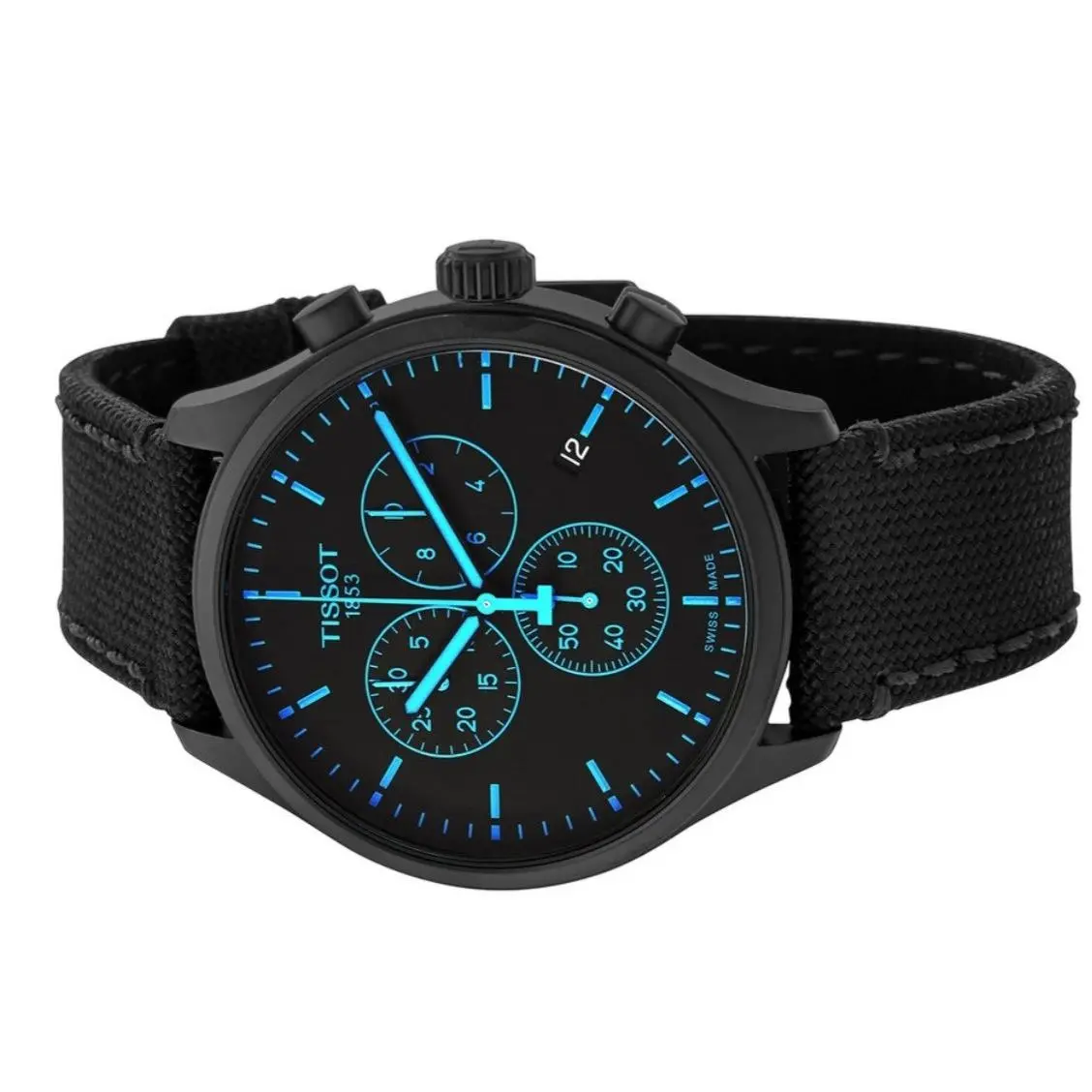 Tissot Chrono XL Chronograph Quartz Black Dial Men`s Watch T1166173705100 - Black, Dial: Black, Band: Black