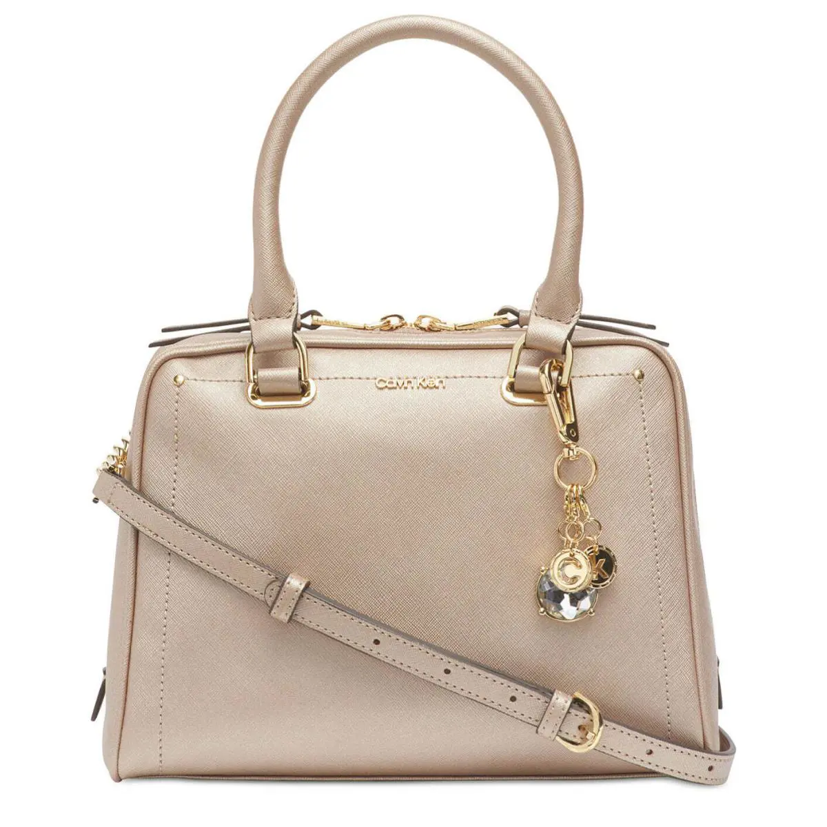 Calvin Klein Marybelle Satchel Silver