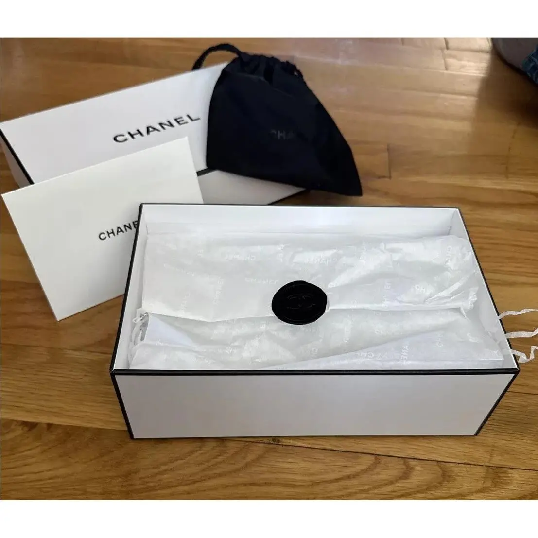 Chanel Empty Box From Paris with Cloth Pouch
