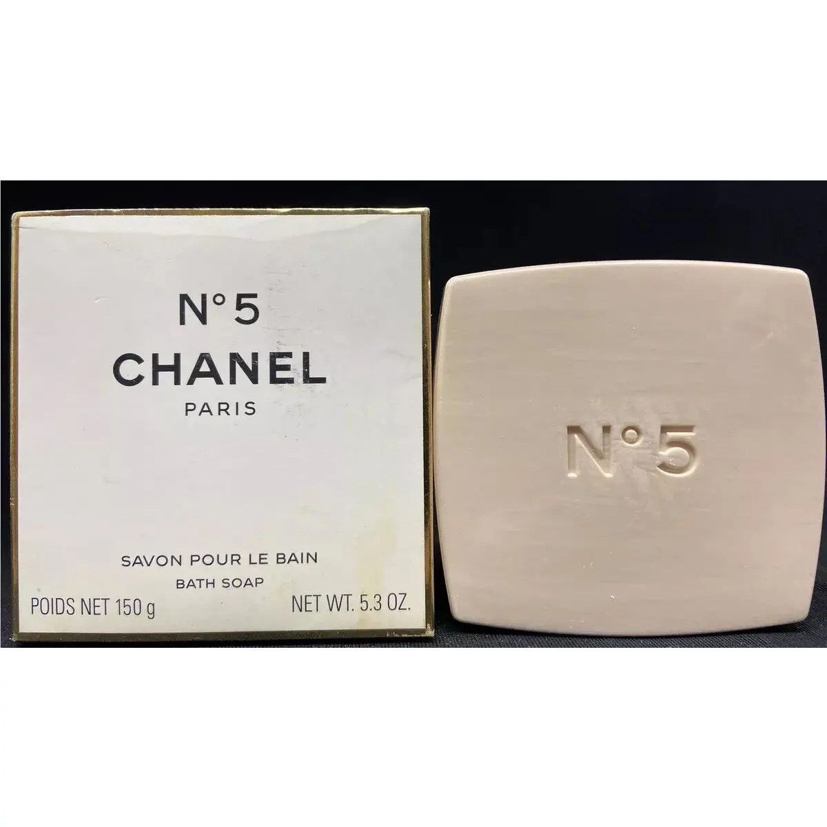 Chanel No5 Savon Pour le Bain Bath Soap 5.3oz Scuffed Box
