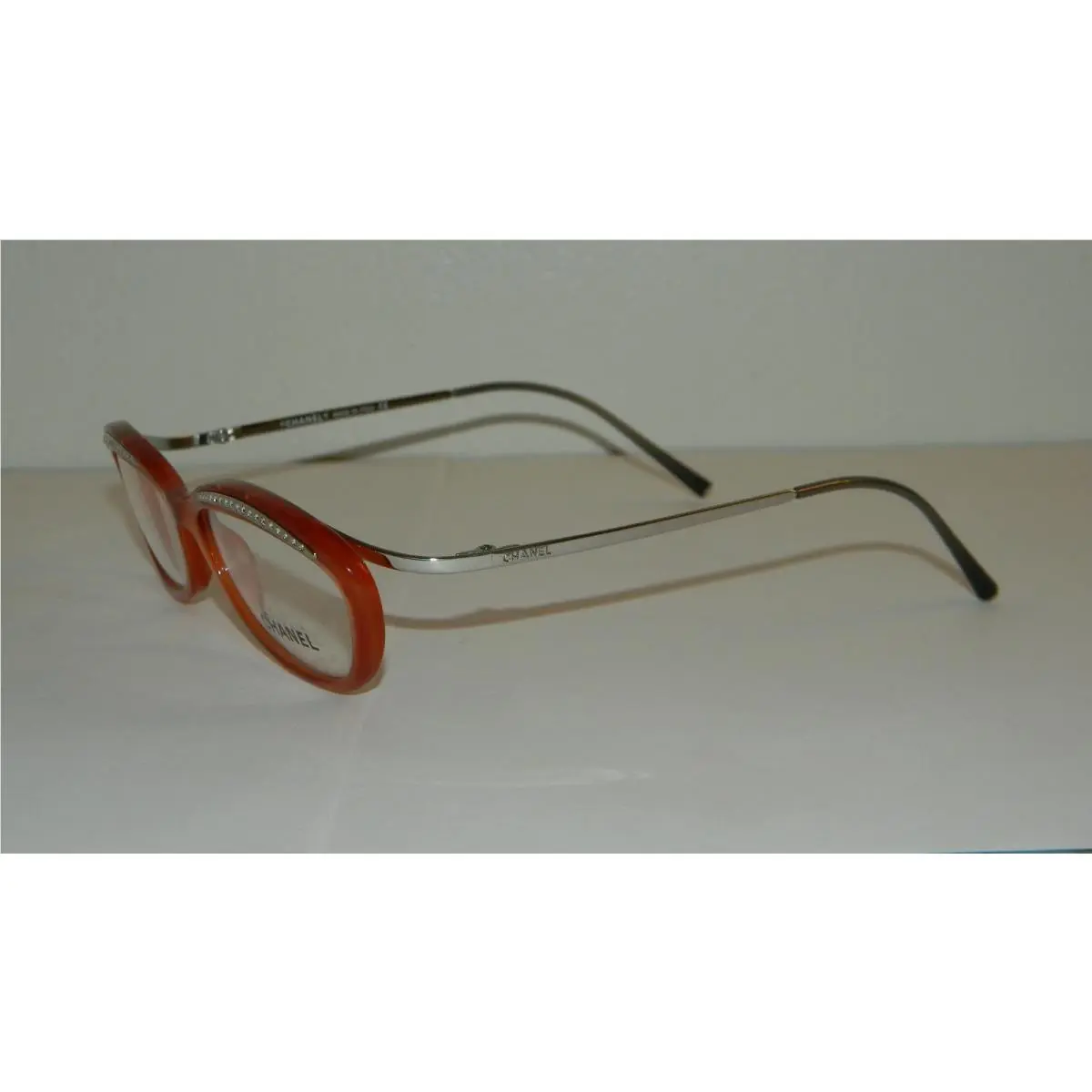 Chanel 3076B Eyeglasses 774 Strass Pink Brown/chrome 54mm with Case