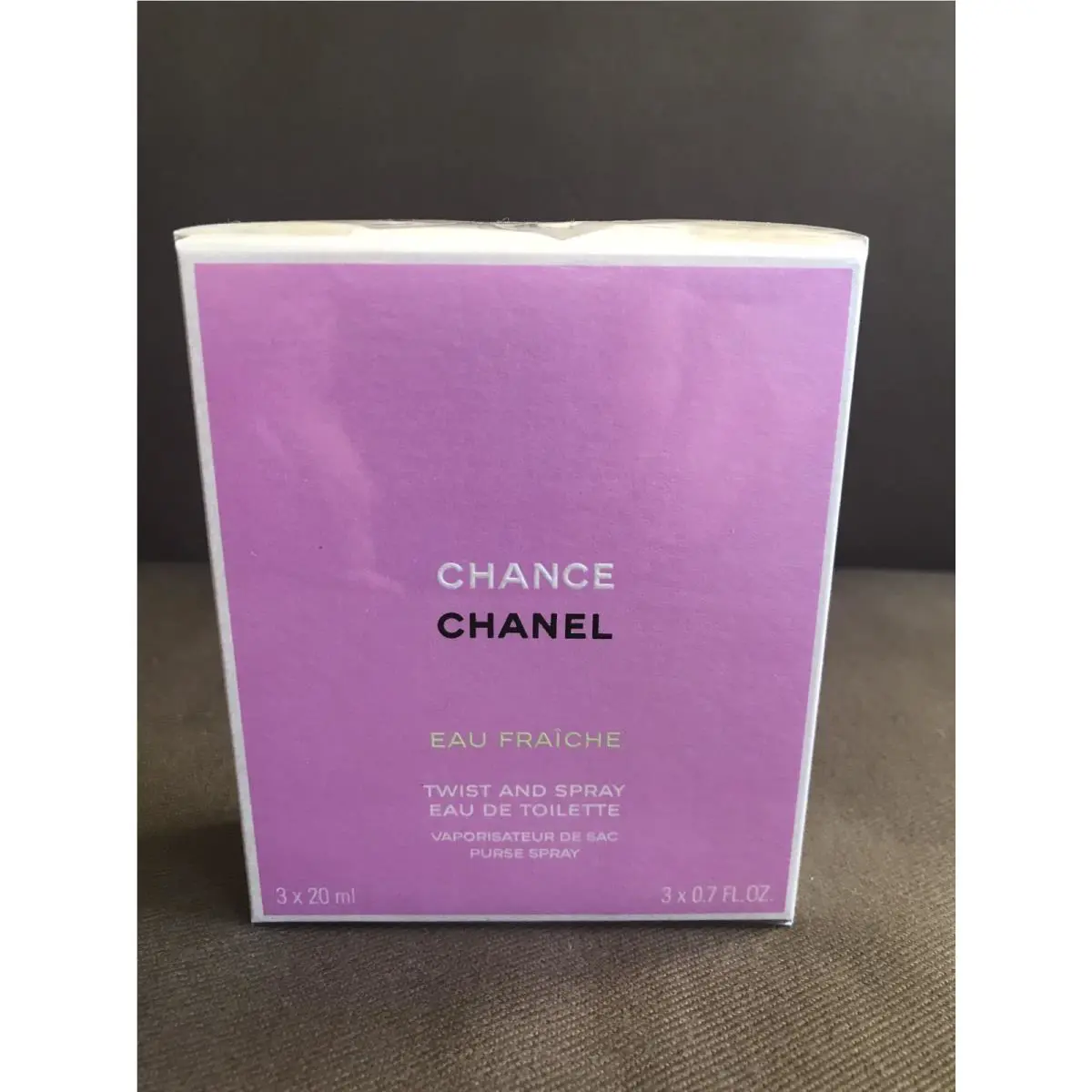 Chanel Chance Eau Fraîche 3 Small Bottles of 0.7 FL OZ For Women Edt