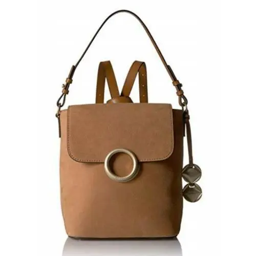 Calvin Klein Reese Suede Flap Backpack Brown/cashew H7JKM7SD - BROWN/TAN