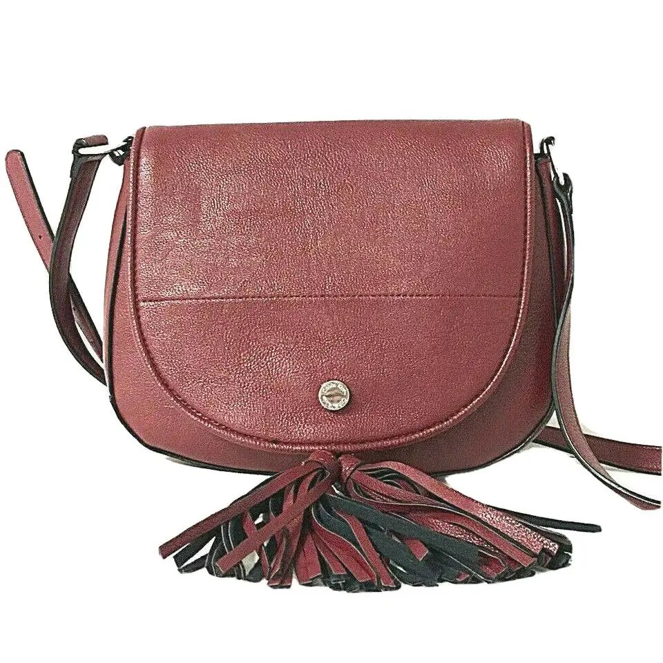 Calvin Klein H6DEZ5BR Tassel Detail Saddle Bag Retail