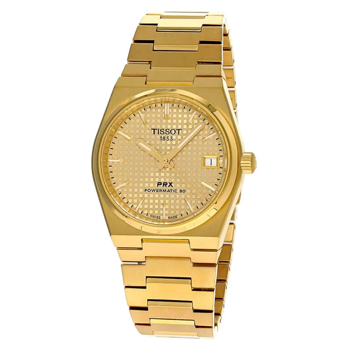 Tissot Prx Powermatic 80 35mm Champagne Dial SS Unisex Watch T137.207.33.021.00