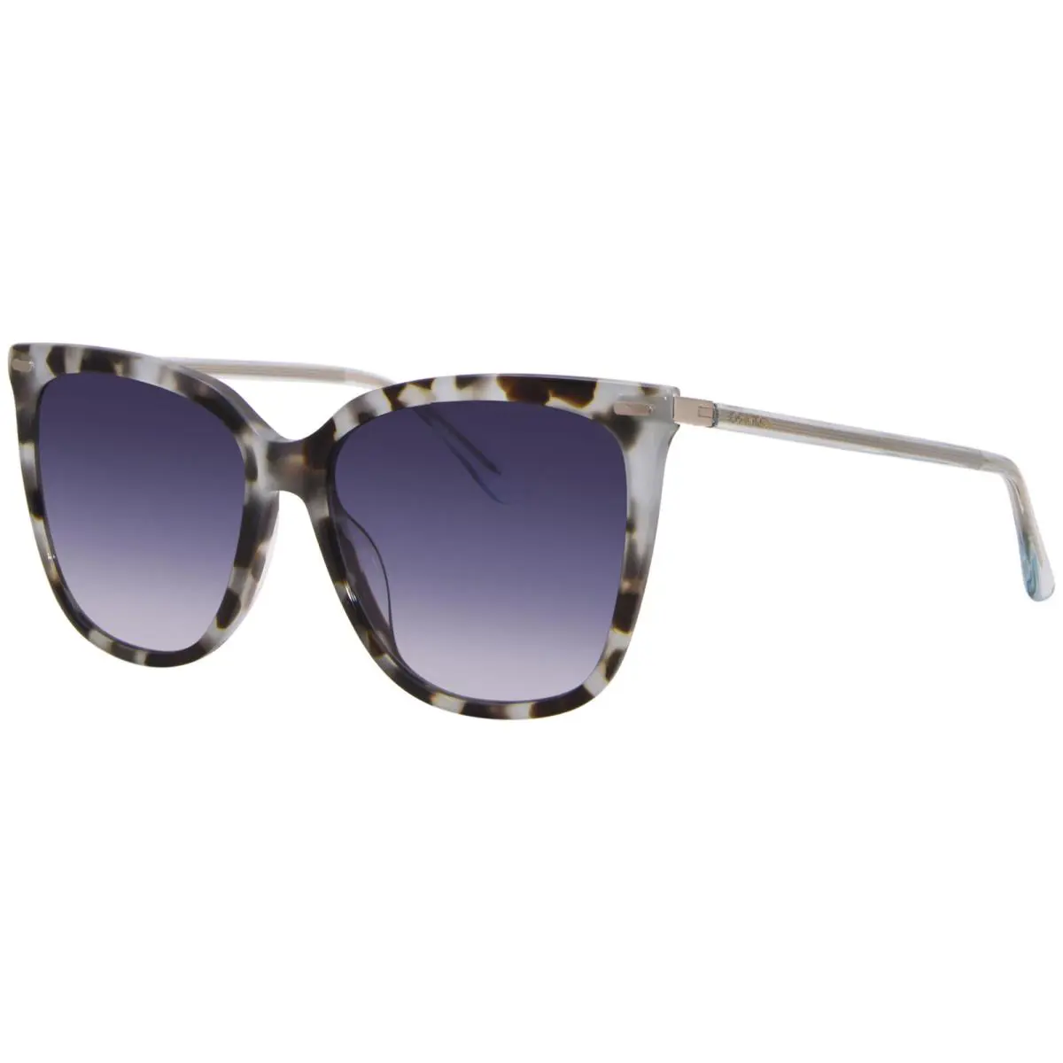Calvin Klein CK22532S 444 Sunglasses Women`s Aqua Tortoise/blue Cat Eye 56mm