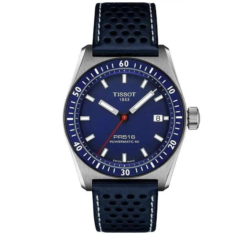 Tissot PR516 Auto 38mm Blue Dial Men`s Watch T1494071604100