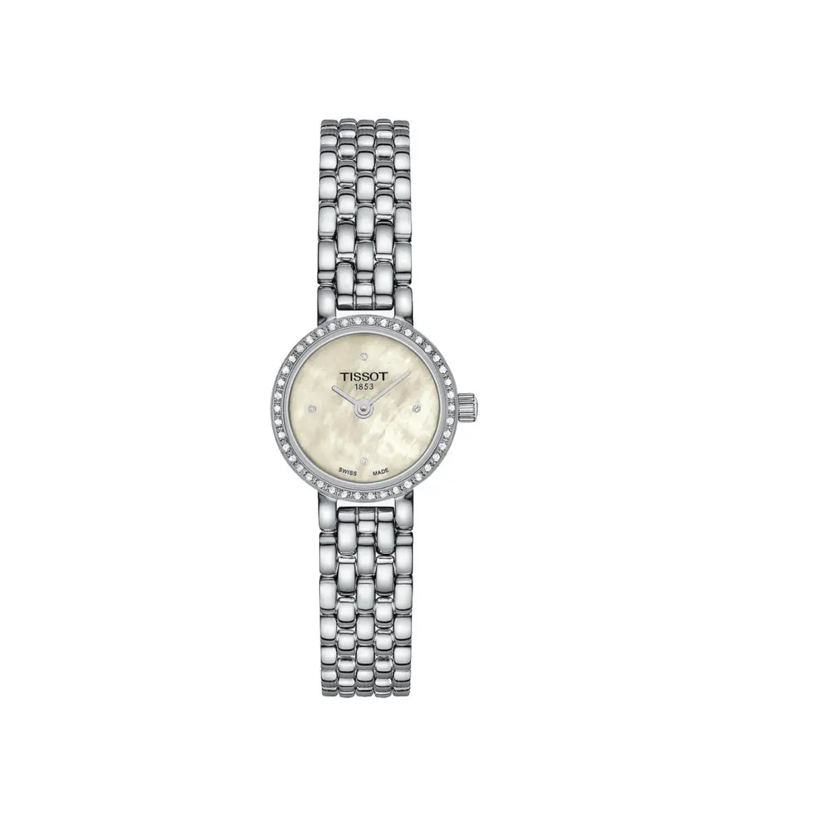 Lovely T140.009.61.116.00 Round 19.5mm Diamond Mop Quartz Women`s Watch by Tissot