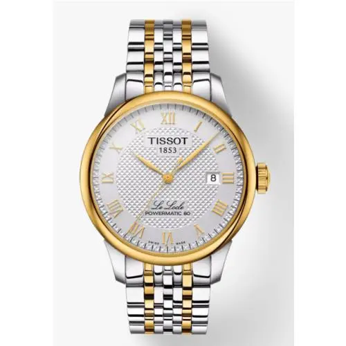 Tissot Le Locle Powermatic 80 Silver Dial 39.3 mm Men`s Watch T0064072203301