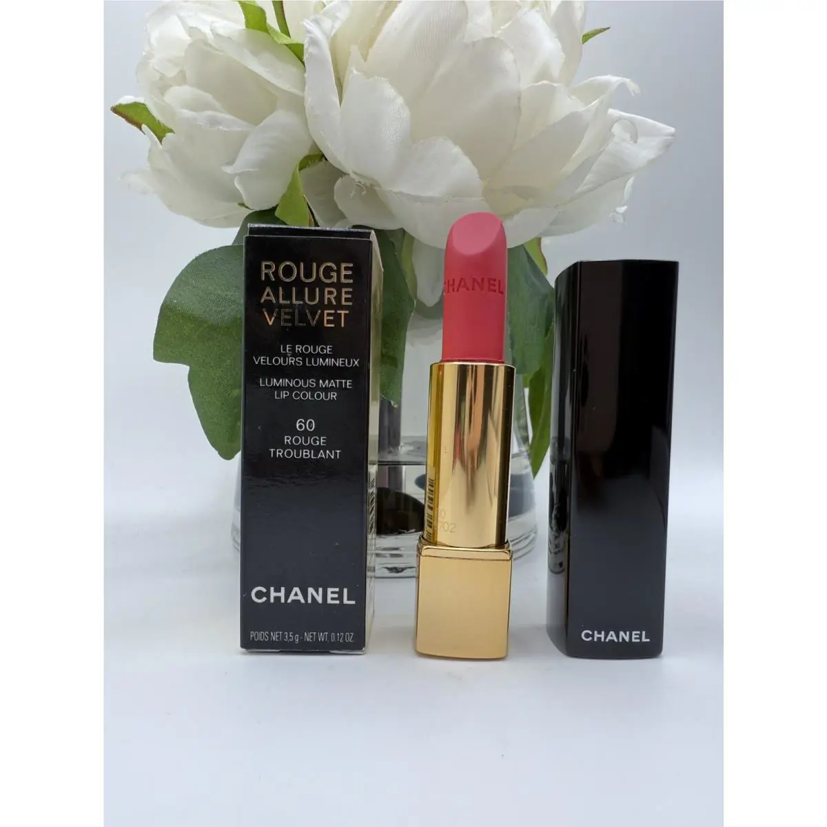 Chanel Rouge Allure Velvet Luminous Matte Lip Color 60 Rouge Troublant