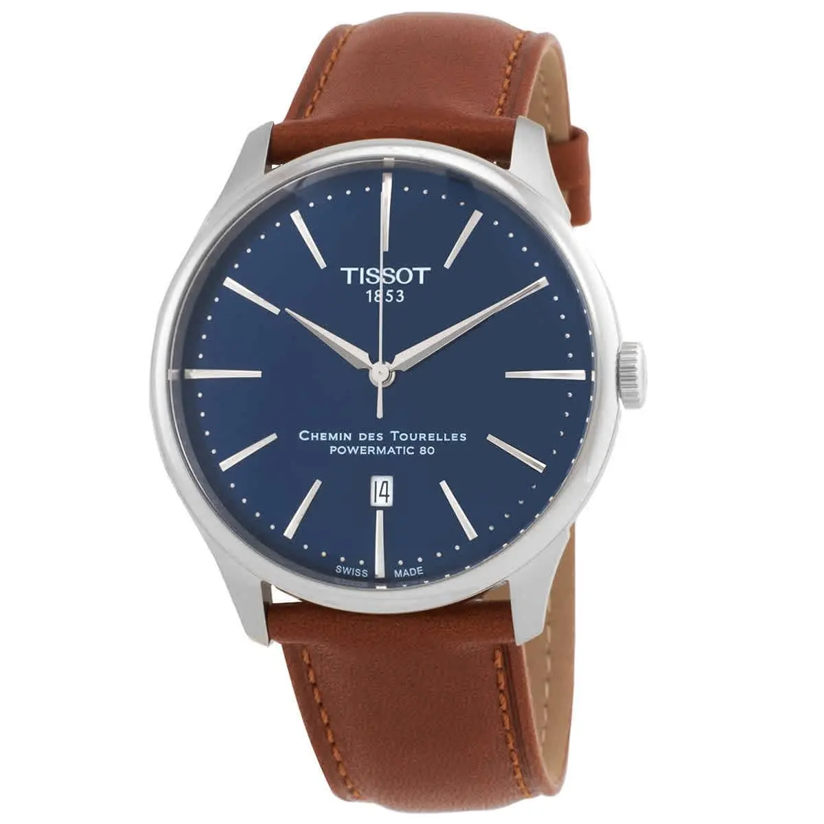 Tissot Chemin Des Tourelles Automatic Blue Dial Men`s Watch T1394071604100