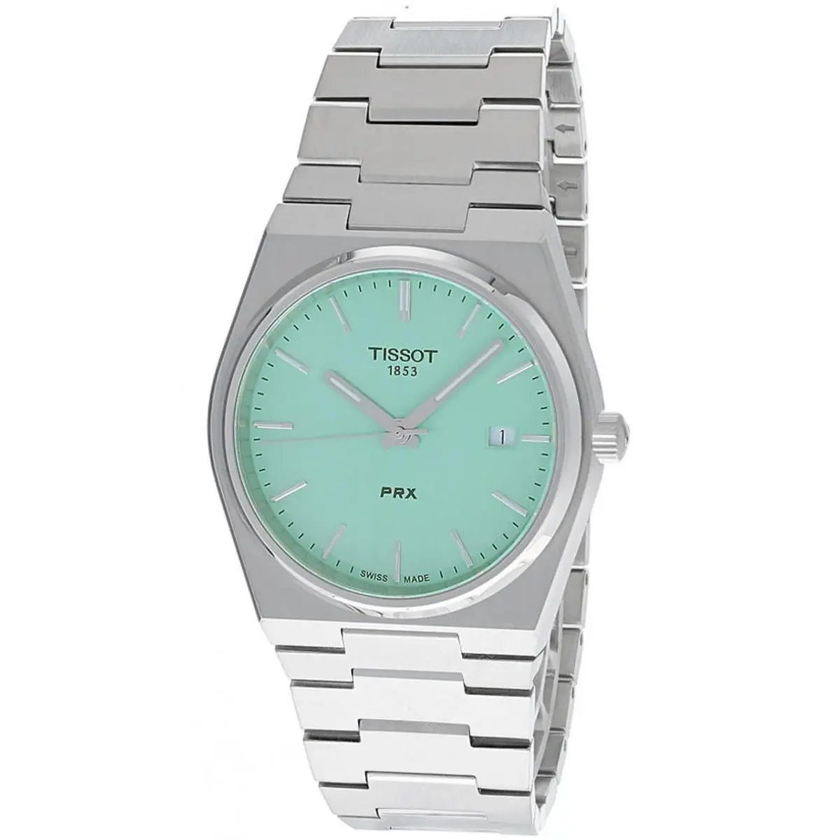 Tissot Prx 40mm Light Green Dial SS Men`s Watch T137.410.11.091.01
