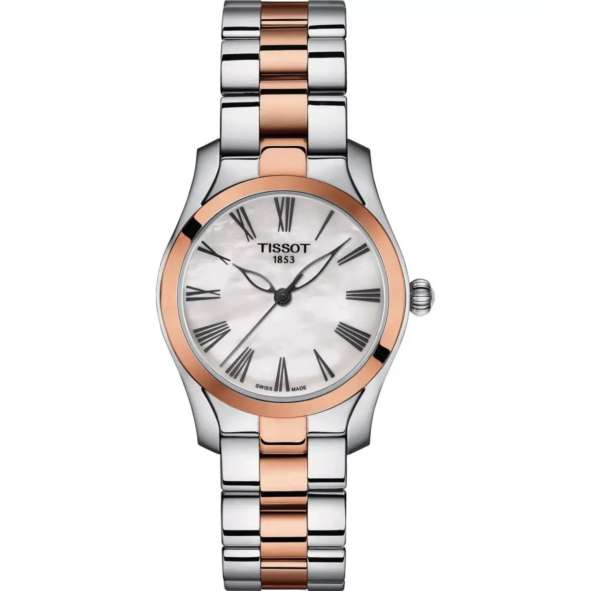 Tissot Wave Mother-of-pearl Dial Rose Gold Women`s Watch T1122102211301