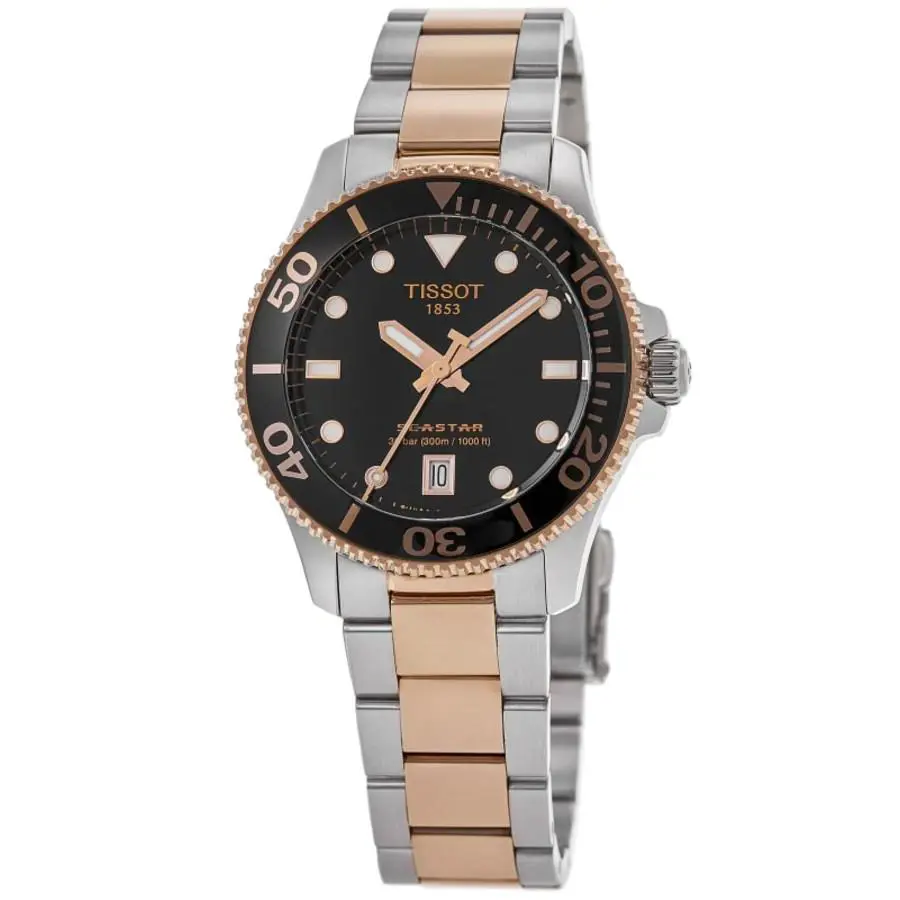 Tissot Seastar Quartz Black Dial Watch T1202102205101