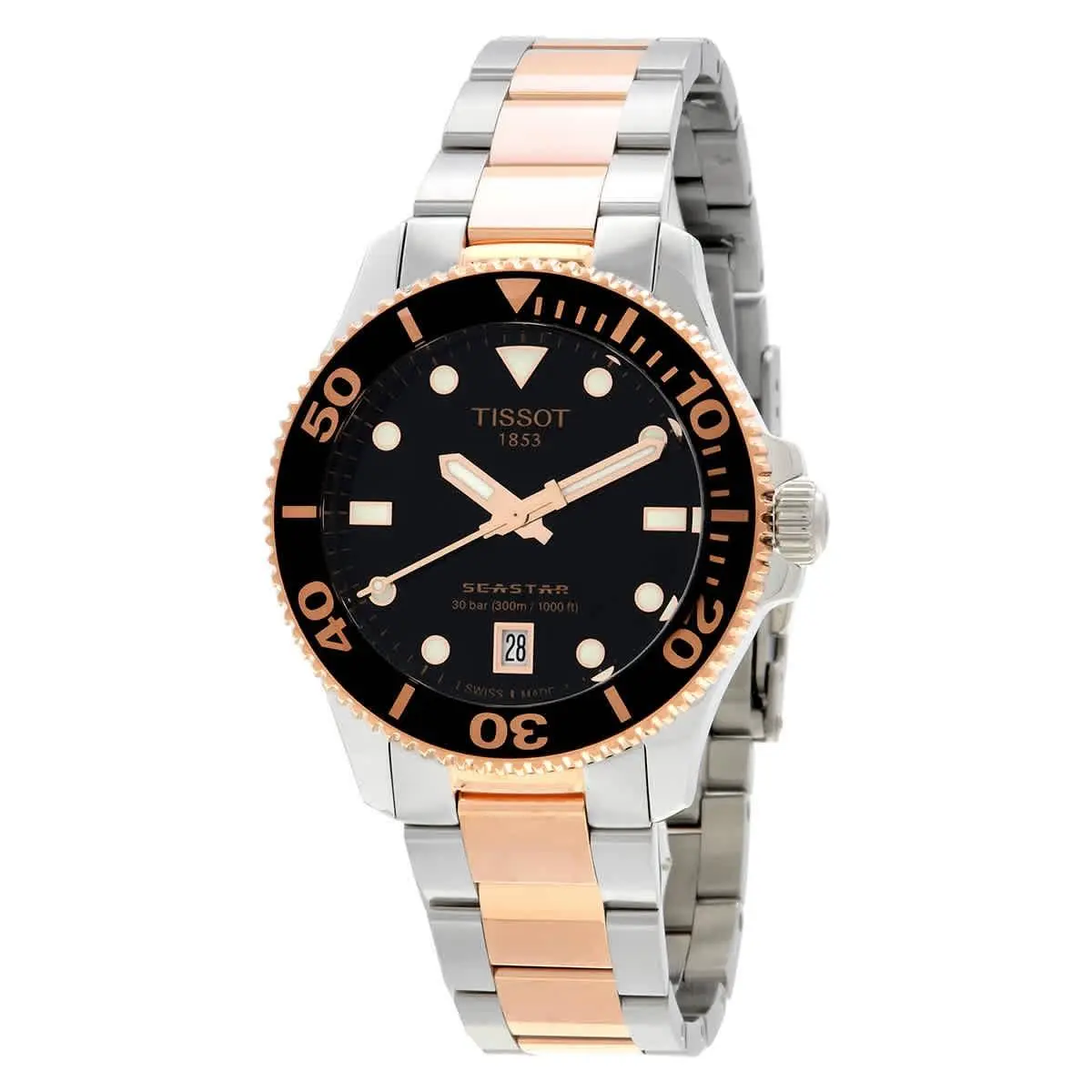 Tissot Seastar Quartz Black Dial Watch T1202102205101