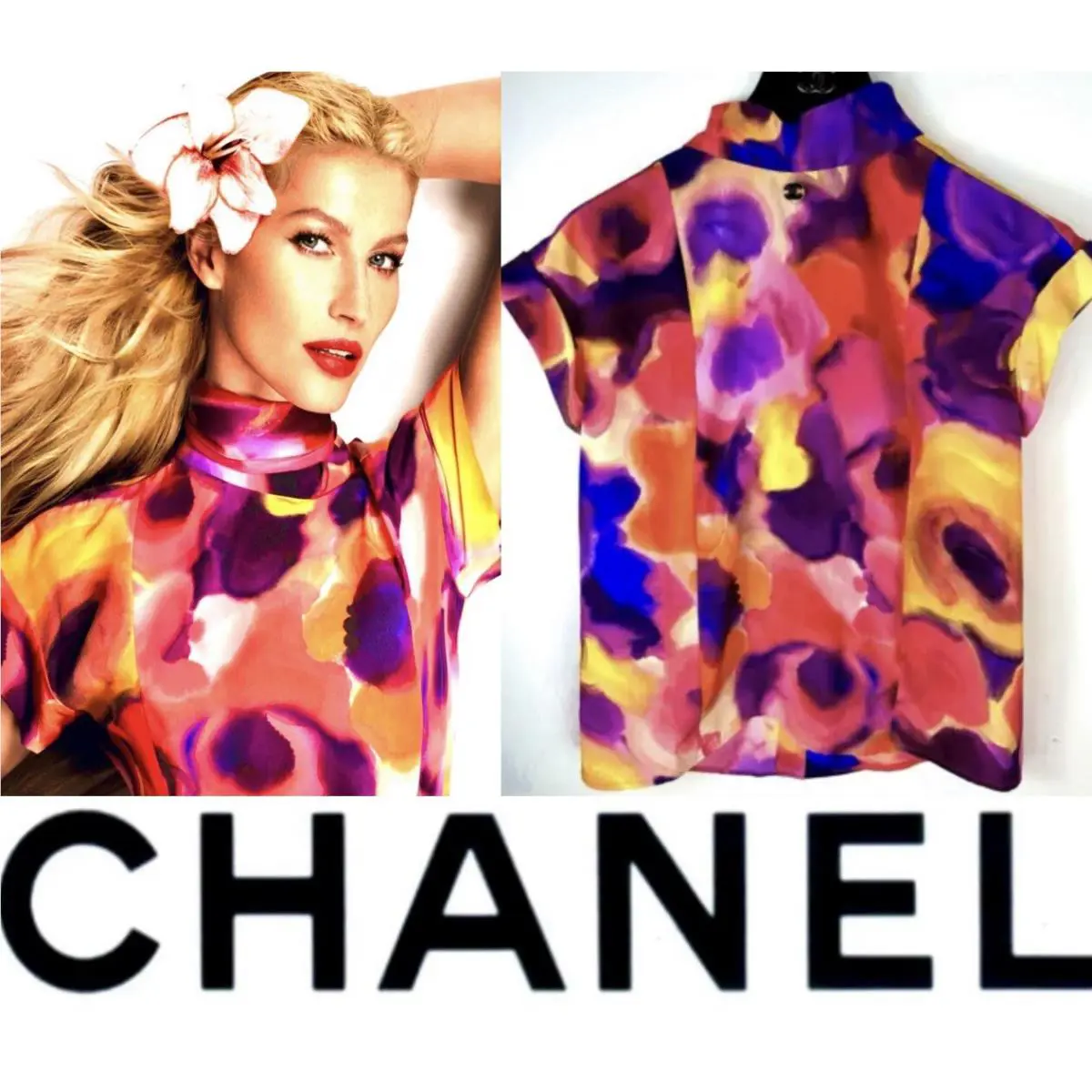 3k Chanel 2015 Pink Black Top Shirt Sweater Coat Jacket 34 36 2 4 6 S M 15P