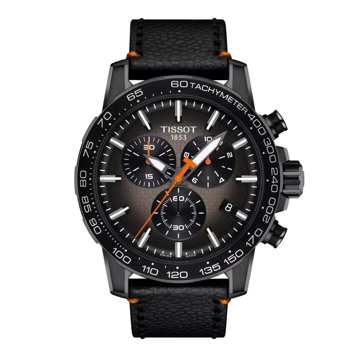 Tissot Supersport Basketball Edition Chrono Black Case Dial Men`s Watch - Dial: Black, Band: Black, Bezel: Black