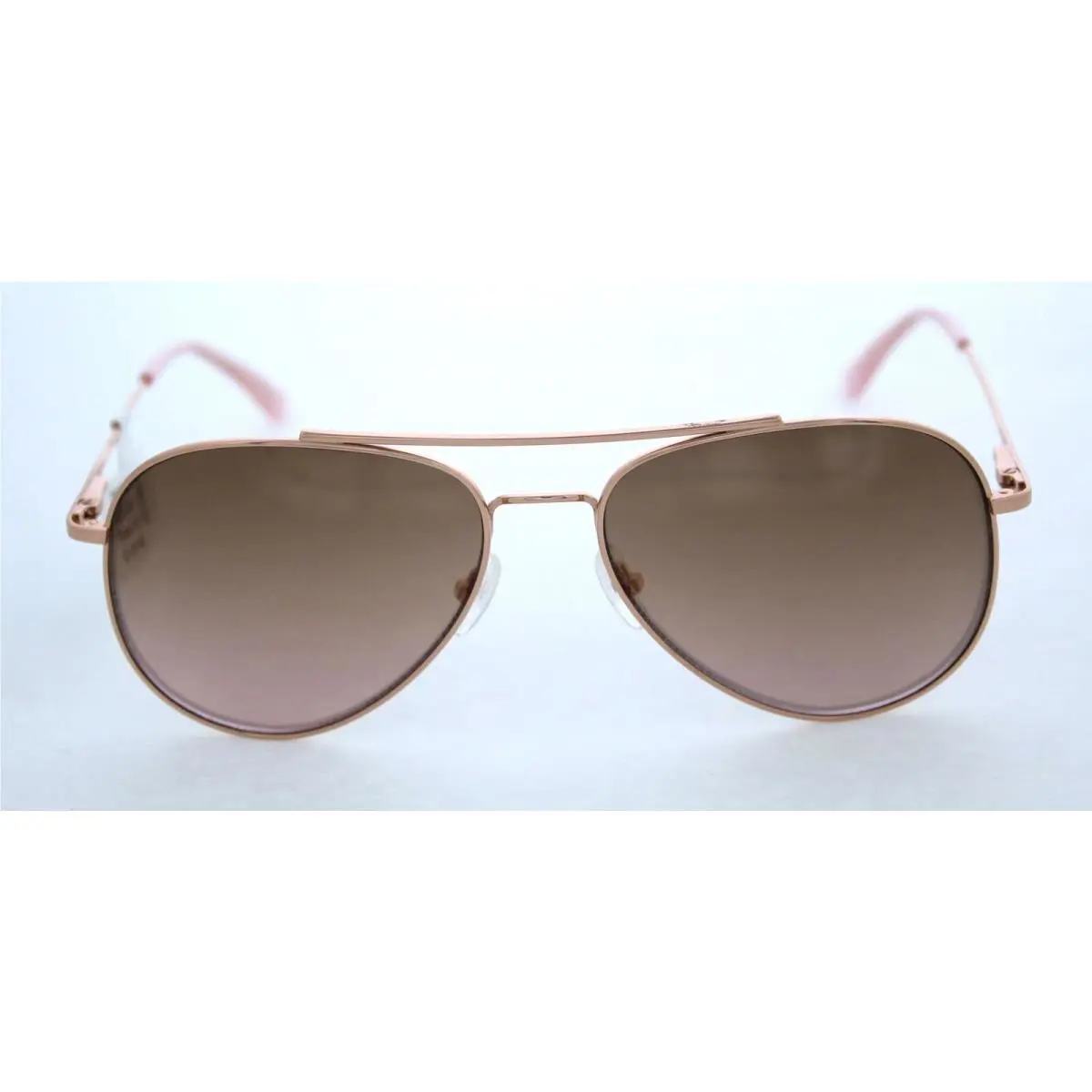 Calvin Klein Unisex Rose Gold Tone Aviator Sunglasses