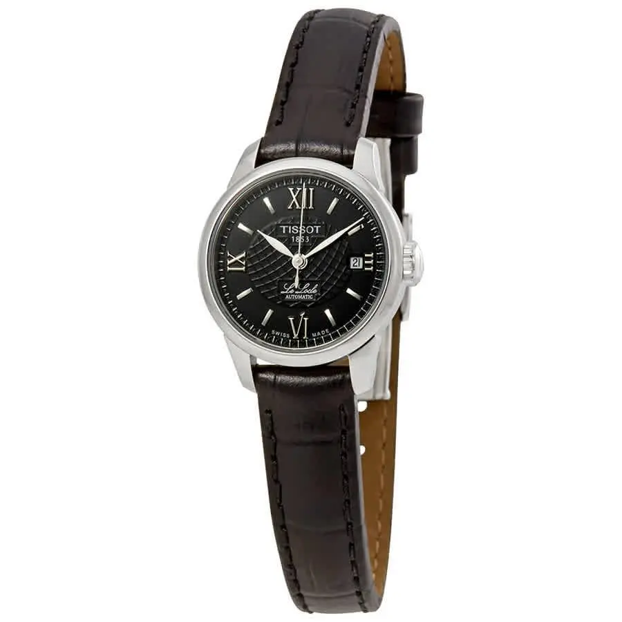 Tissot T41.1.123.57 Le Locle Black Dial 25.3 mm Women`s Watch - Black, Dial: Black, Band: Black