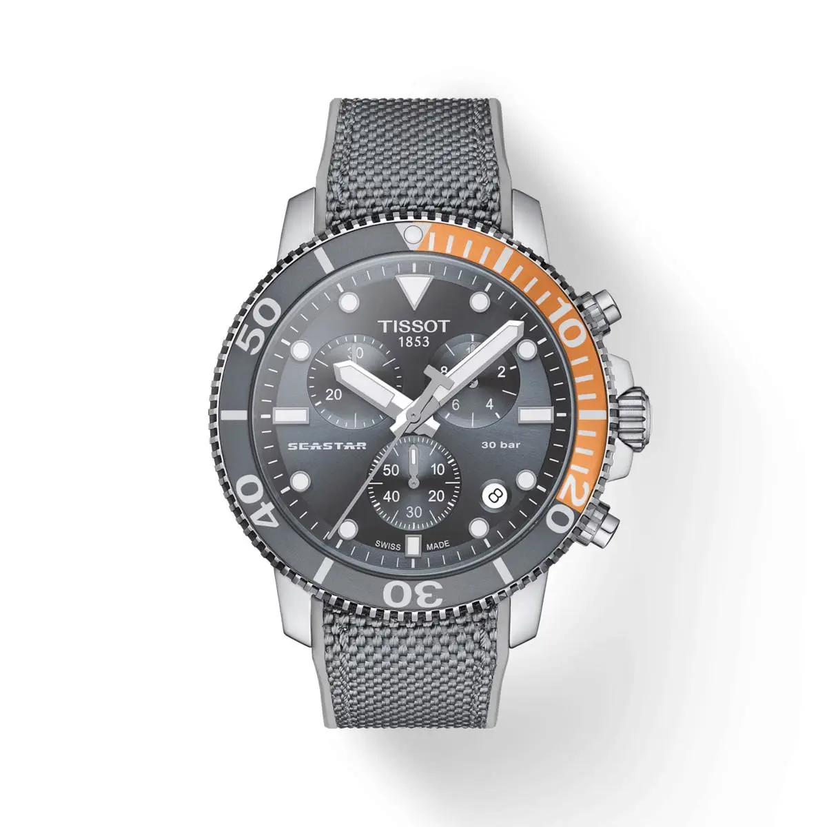 Tissot Seastar 1000 Chronograph Quartz Grey Dial Men`s Watch T120.417.17.081.01