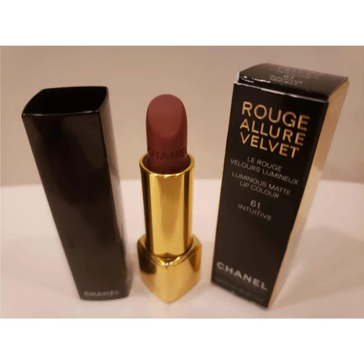 Chanel Rouge Allure Velvet Luminous Matte Lipstick 61 Intuitive 0.12 Oz