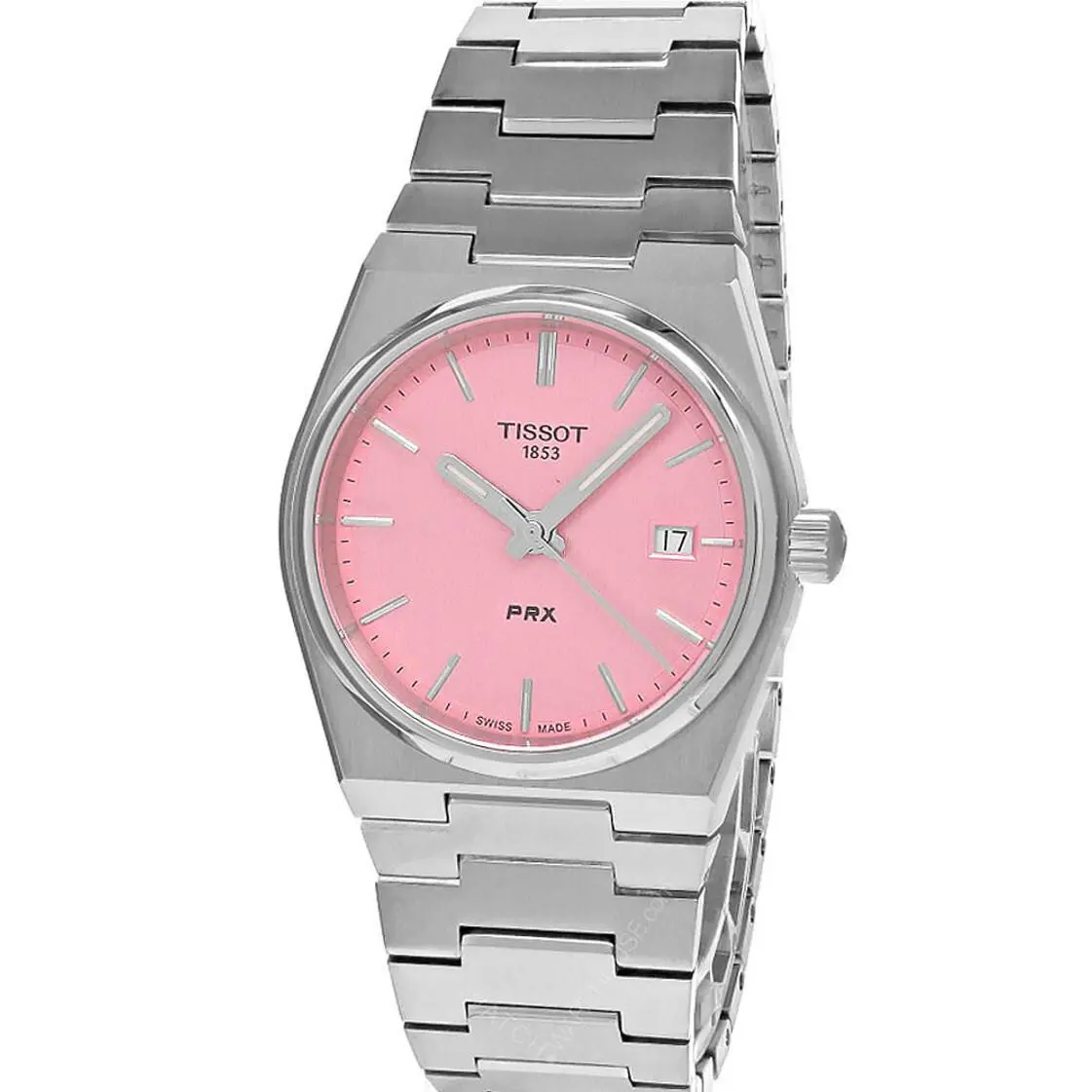 Tissot Prx Quartz 35mm Stainless Steel Pink Dial Ladies Watch T137.210.11.331.00