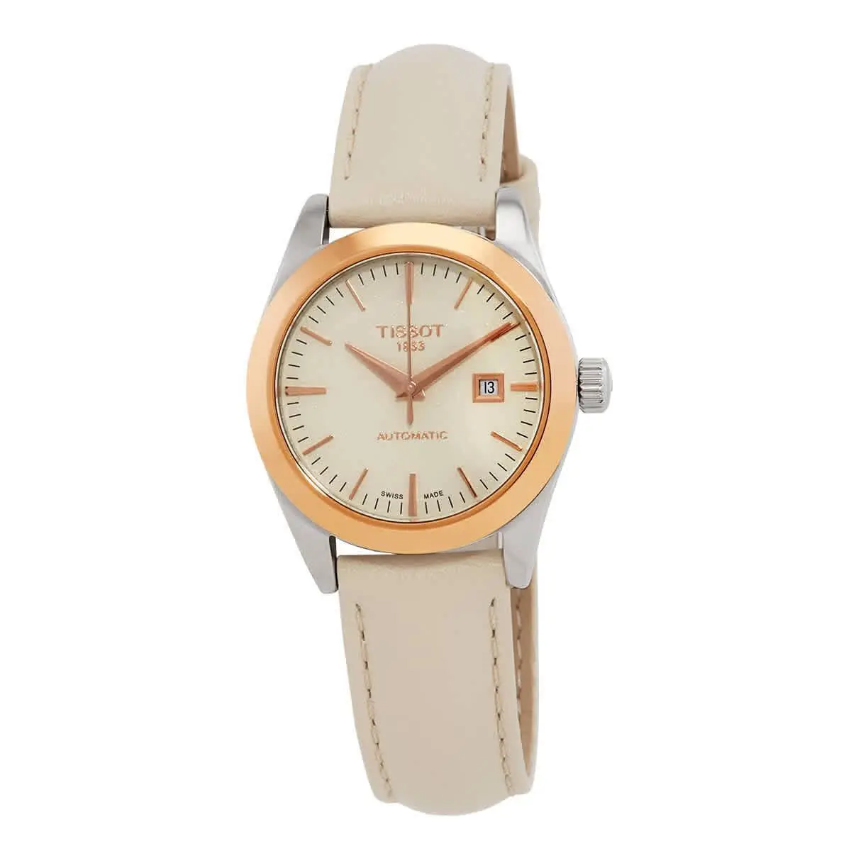 Tissot Women`s T-my Beige Dial Watch - T9300074626100