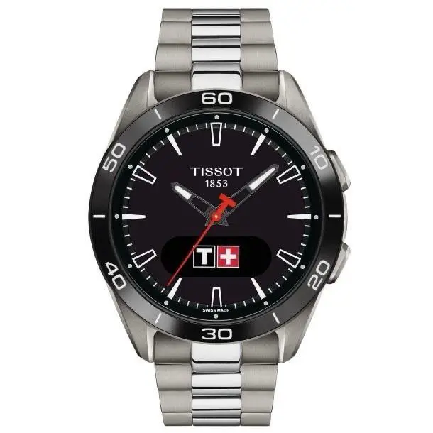 Tissot T-touch Connect Solar Gmt Digital Men`s Watch T153.420.44.051.00